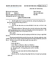 Đề Thi Kết Thúc Môn Lãnh đạo học | Đại học Thủ đô Hà Nội