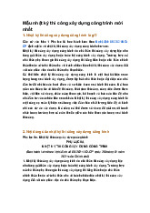 Mẫu nhật ký thi công xây dựng công trình mới nhất