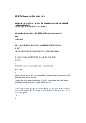 Bài tập Quiz về Tư tưởng Hồ Chí Minh học kì 2 Hồ Chí Minh | Đại học Văn Lang