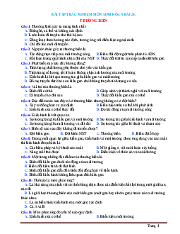 TOP 15 Câu hỏi trắc nghiệm Sinh học 9 bài 25: Thường biến (có đáp án)