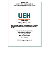 Tiểu luận cuối kì 22C1MAR: Chiến lược Marketing cơ bản cho Highlands Coffee