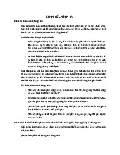 Tài liệu ôn tập và phân tích lý thuyết Môn Kinh tế chính trị Mác-Lenin | Đại học Bách Khoa Hà Nội