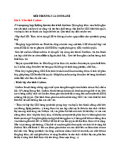 Chu trình Cacbon và Tài Nguyên Nước | Môn Môi trường và con người - Đại học Phú Yên