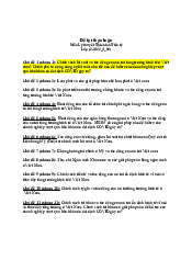 Chủ đề thảo luận lý thuyết Tài chính tiền tệ | Học viện Chính sách và Phát triển