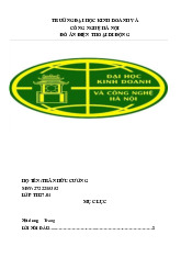 Đồ án điện thoại di động môn Công nghệ thông tin | Trường Đại học Kinh doanh và Công nghệ Hà Nội