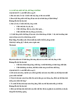 Khoa học tự nhiên 6 - bài 10 Các thể của chất và sự chuyển thể | Kết nối tri thức