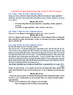 Soạn Ngữ văn 6 sách Chân trời sáng tạo bài Thực hành tiếng Việt Tập 2 trang 47