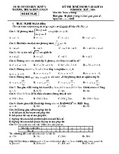 Đề tham khảo thi vào 10 Toán (chung) 2025 – 2026 phòng GD&ĐT Duy Xuyên – Quảng Nam có đáp án