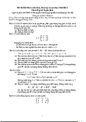 Đề thi cuối kì 1 năm 2022 - 2023 - Đại số tuyến tính | Trường Đại học Công nghệ, Đại học Quốc gia Hà Nội