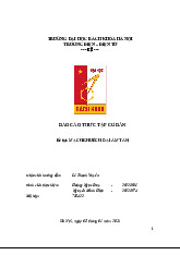 Báo cáo Thực Tập: Mạch Khuếch Đại Âm Tần | Thực tập cơ bản | Trường Đại học Bách khoa Hà Nội