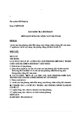 Bài kiểm tra môn Lịch sử Đảng | Đại học Nội Vụ Hà Nội