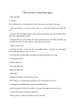 Giải Công nghệ 6 Bài 13: Nồi cơm điện và bếp hồng ngoại | Cánh diều
