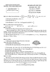 Đề giữa kì 2 Toán 9 năm 2024 – 2025 trường THCS Phan Đình Giót – Hà Nội