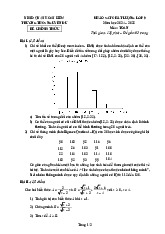 Đề khảo sát chất lượng Toán 9 năm 2024 – 2025 trường THCS Nguyễn Du – Hà Nội