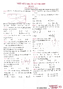 Đề thử sức trước kỳ thi THPT QG 2019 môn Toán – Toán Học Tuổi Trẻ (Đề số 5)
