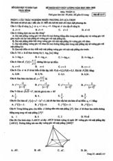 Đề khảo sát chất lượng Toán 11 năm 2024 – 2025 sở GD&ĐT Thái Bình