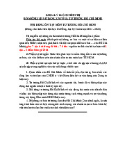 Đề cương môn Tư tưởng Hồ Chí Minh– khoa học  Trường Đại học bách khoa - Đại học đà nẵng.