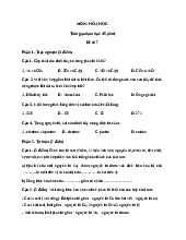 Đề khảo sát chất lượng đầu năm lớp 8 môn Hóa 2022 - 2023 - Đề 7