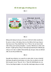 Viết đoạn văn kể về một ngày ở trường của em (17 mẫu) | Tập làm văn lớp 3