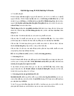Giải bài tập trang 56 SGK Sinh lớp 9: Protein
