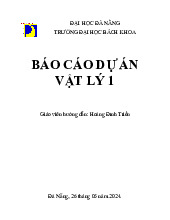 Đề cương môn vật lý- Trường Đại học bách khoa - Đại học đà nẵng