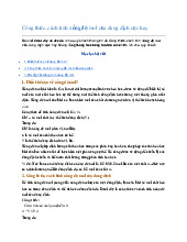 Công thức, cách tính nồng độ mol của dung dịch cực hay - Hóa học lớp 12