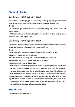 Soạn bài Nỗi buồn chiến tranh | Ngữ Văn 12 Kết nối tri thức (Tập 1)