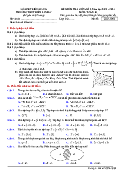 Đề giữa kì 1 Toán 10 năm 2023 – 2024 trường THPT Kiên Lương – Kiên Giang