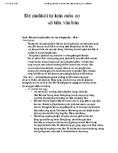 Đề cương phân tích văn hóa Lý Trần môn cơ sở văn hóa| Trường Đại học Hà Nội