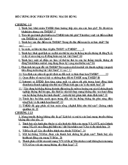 Đề cương chi tiết ôn tập môn Thương mại di động | Học viện Công nghệ Bưu chính Viễn thông