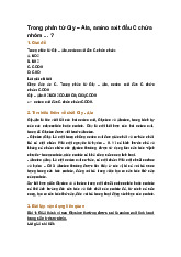 Trong phân tử Gly – Ala, amino axit đầu C chứa nhóm ... ?
