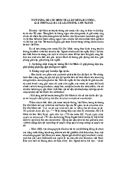 Tư tưởng Hồ Chí Minh về giải phóng dân tộc | Trường Đại học Mở Thành phố Hồ Chí Minh