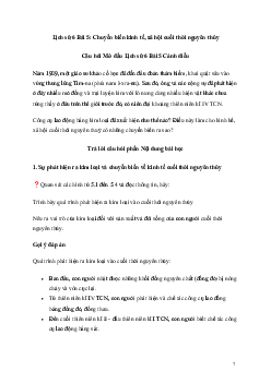 Giải Lịch sử 6 Bài 5: Chuyển biến kinh tế, xã hội cuối thời nguyên thủy | Cánh diều
