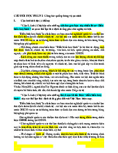 Câu hỏi học phần 2 : Công tác quốc phòng và an ninh | Đại học Nội Vụ Hà Nội