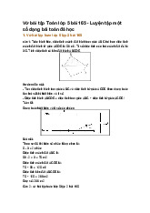 Vở bài tập Toán lớp 5 bài 165 - Luyện tập một số dạng bài toán đã học