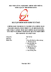 Bài tập nhóm về Chính sách tài khóa và vai trò của chính sách môn Kinh tế vĩ mô | Học viện Công Nghệ Bưu Chính Viễn Thông