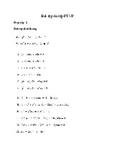 Bài tập ôn tập | Phương trình vi phân | Trường Đại học Khoa học Tự nhiên, Đại học Quốc gia Hà Nội