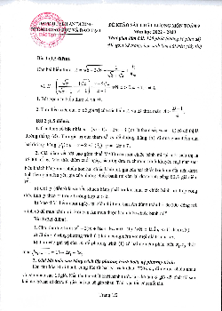 Đề khảo sát Toán 9 năm 2022 – 2023 phòng GD&ĐT An Dương – Hải Phòng