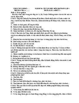 Đề cương ôn tập học kì 2 môn Hoạt động trải nghiệm hướng nghiệp 7 sách Kết nối tri thức với cuộc sống