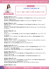 Đáp án và giải thích câu hỏi Ngữ pháp: Dạng động từ