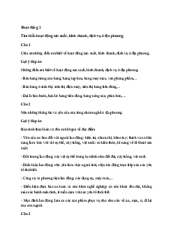 Giải Hoạt động trải nghiệm 10: Tìm hiểu nghề nghiệp | Kết Nối Tri Thức
