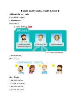 Family and Friends 3 Unit 6 Lesson 2 I have a new friend