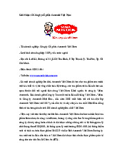 Giới thiệu về Phần Công ty Acecook Việt Nam | Đại học Gia Định