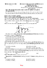 Đề Khảo Sát HSG Hóa 9 THCS Tân Tiến 2025-2026 Có Đáp Án