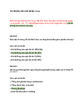 Đáp án môn Tư tưởng Hồ Chí Minh | Trường đại học Mở Hà Nội