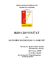 Mạch Hiển Thị Thời Gian và Nhiệt Độ | Môn Kỹ thuật vi xử lý - Đại học Bách Khoa Hà Nội
