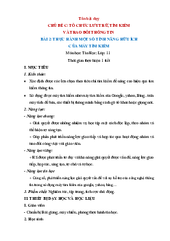 Bài 2: Thực hành một số tính năng hữu ích của máy tìm kiếm | Giáo án Tin học 11 Cánh diều