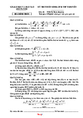 Đề Thi Tuyển Sinh 10 Môn Toán Chuyên Sở GD Quảng Nam 2025-2026 Có Đáp Án