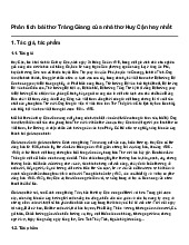 Phân tích bài thơ Tràng Giang của nhà thơ Huy Cận hay nhất | Ngữ văn 11