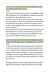 Câu hỏi tự luận môn Kinh tế vi mô | Trường Đại học Kinh tế, Đại học Quốc gia Hà Nội
